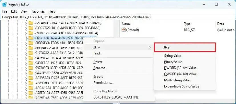Win11 sağ tık menüsünü win10 gibi yapmak 5 InprocServer32